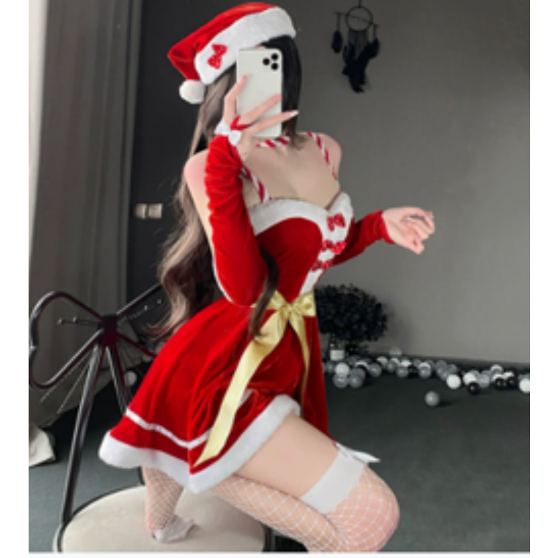 Costumi di Natale, abiti da cosplay di Natale, renne-Set di costumi performance a tema dinatale, uniformi della cameriera di Natale 141 Prezzo:$132,99